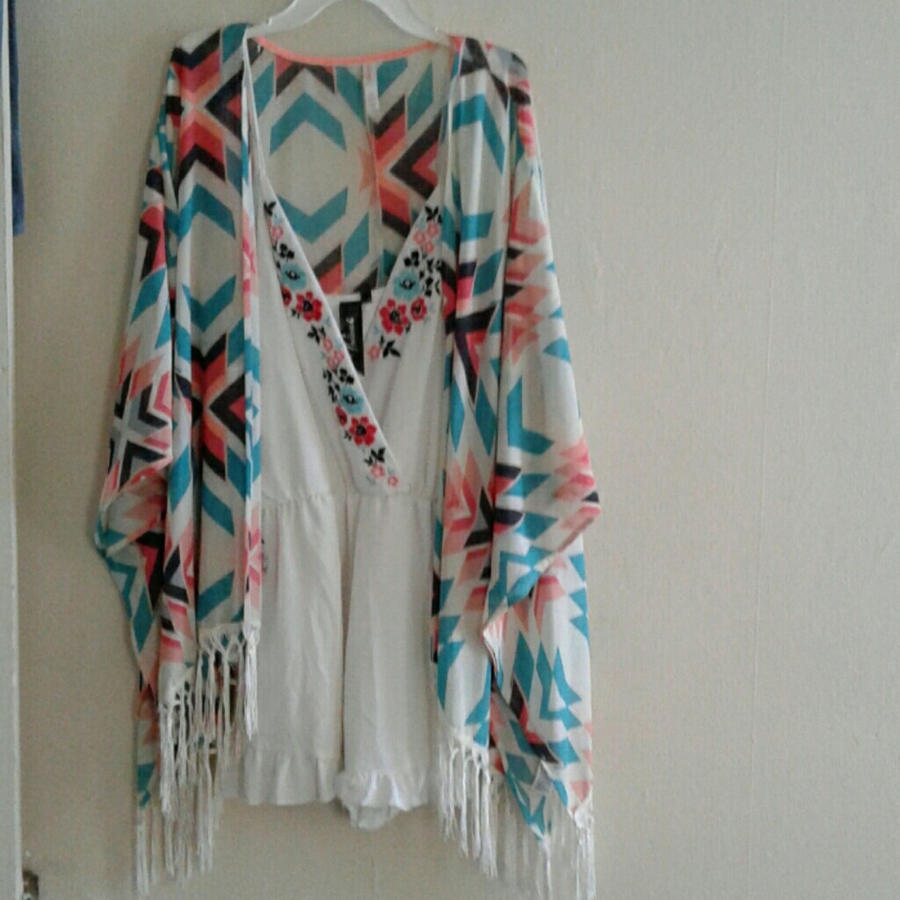 Romper and kimomo set
